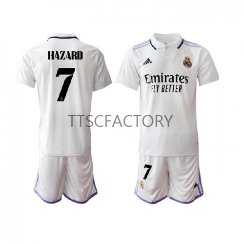 Real Madrid Eden Hazard 7 Fodboldtrøjer Børn Hjemmebanesæt 2022/23 Kort ærmer Real Madrid Eden Hazard 7 Fodboldtrøjer Børn Hjemmebanesæt 2022/23 Kort ærmer